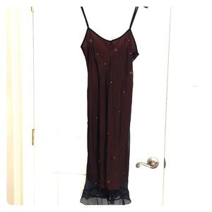 Beautiful 100%silk boutique cocktail slip dress